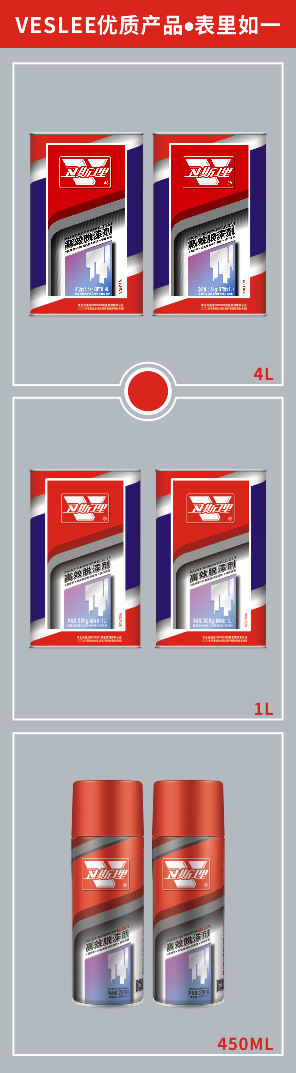 高效脱漆剂4L