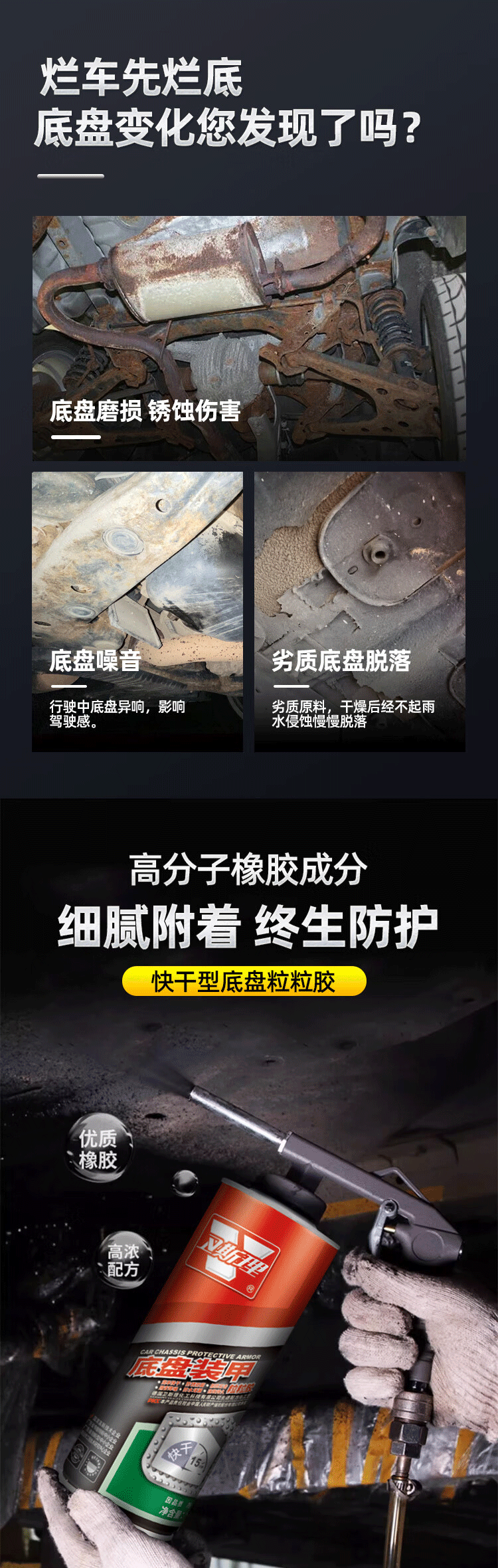 底盘装甲粒粒胶2L